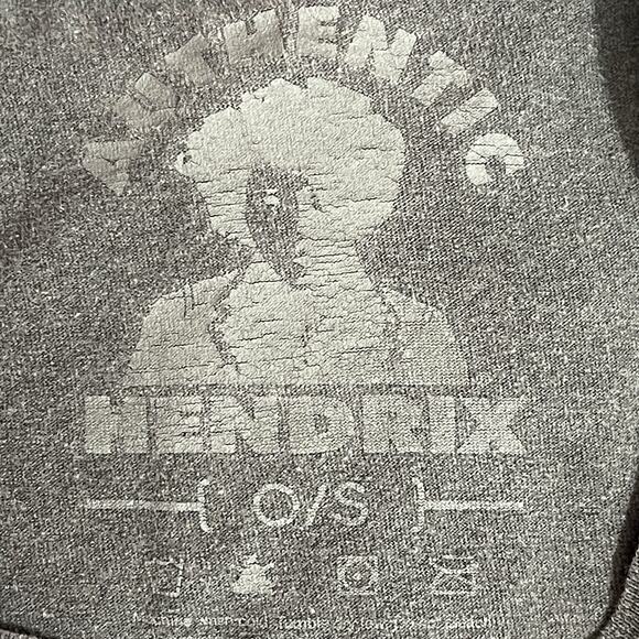 JIMI HENDRIX T Shirt Mens OS One Size Black Mineral Wash Classic Rock Tee - Picture 2 of 8